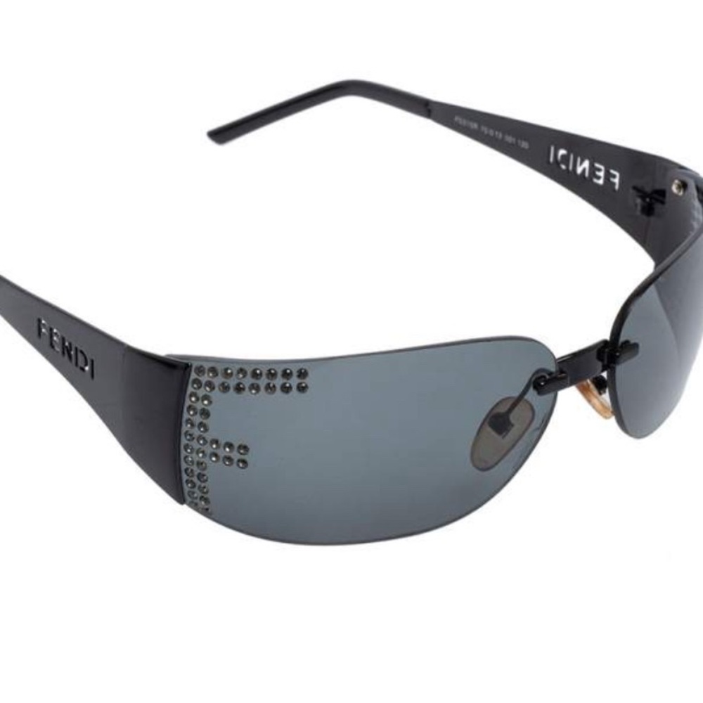 Fendi authentic Black Acetate FS315R
Crystal Embellished Rectangle
Sunglasses - Picture 2 of 12